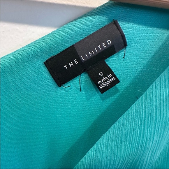 Express Green V-Neck Elastic Waist Mini Dress  Small Beach Vacation Brunch - Picture 5 of 7